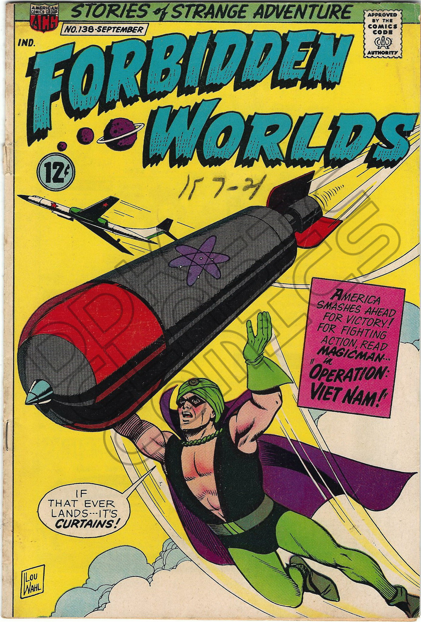 Forbidden Worlds 138 September 1966