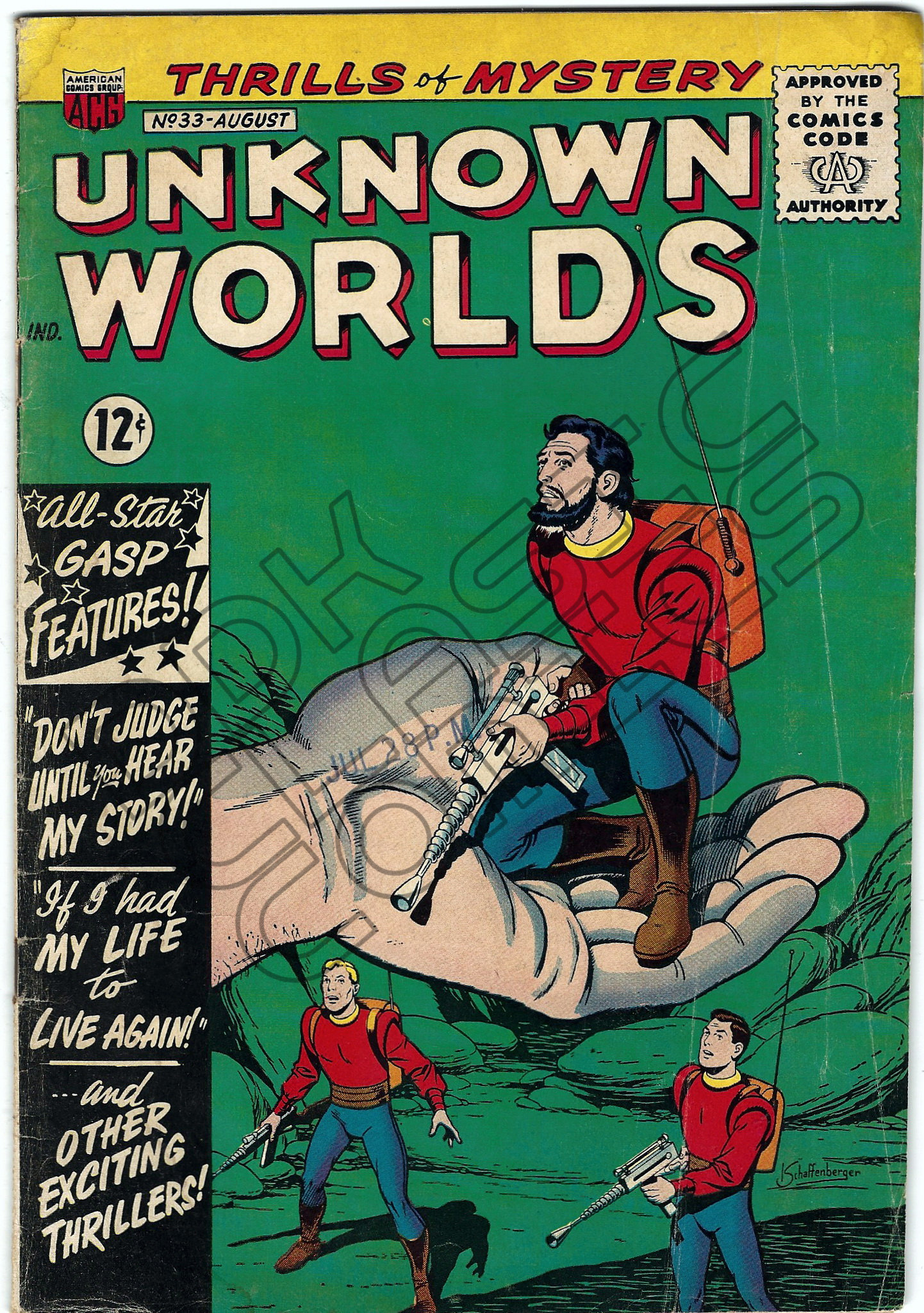 Unknown Worlds 33 August 1964