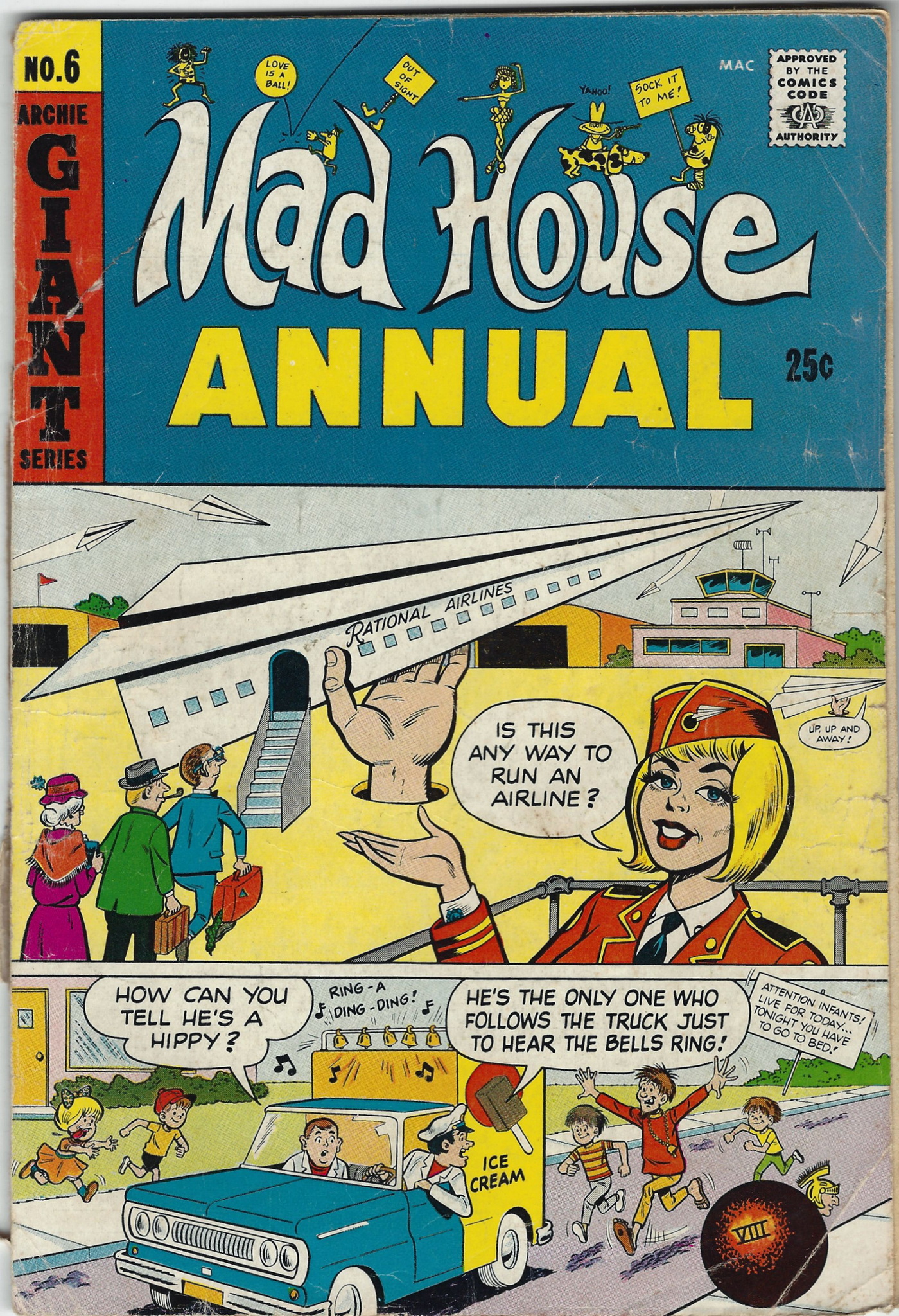 Archies Madhouse 6 Annual 1969