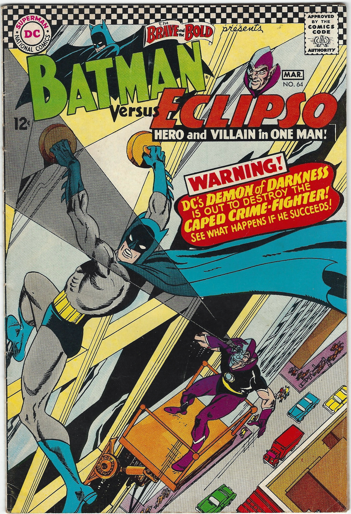 Brave and Bold presents Batman vs Rclipso 64 March 1966