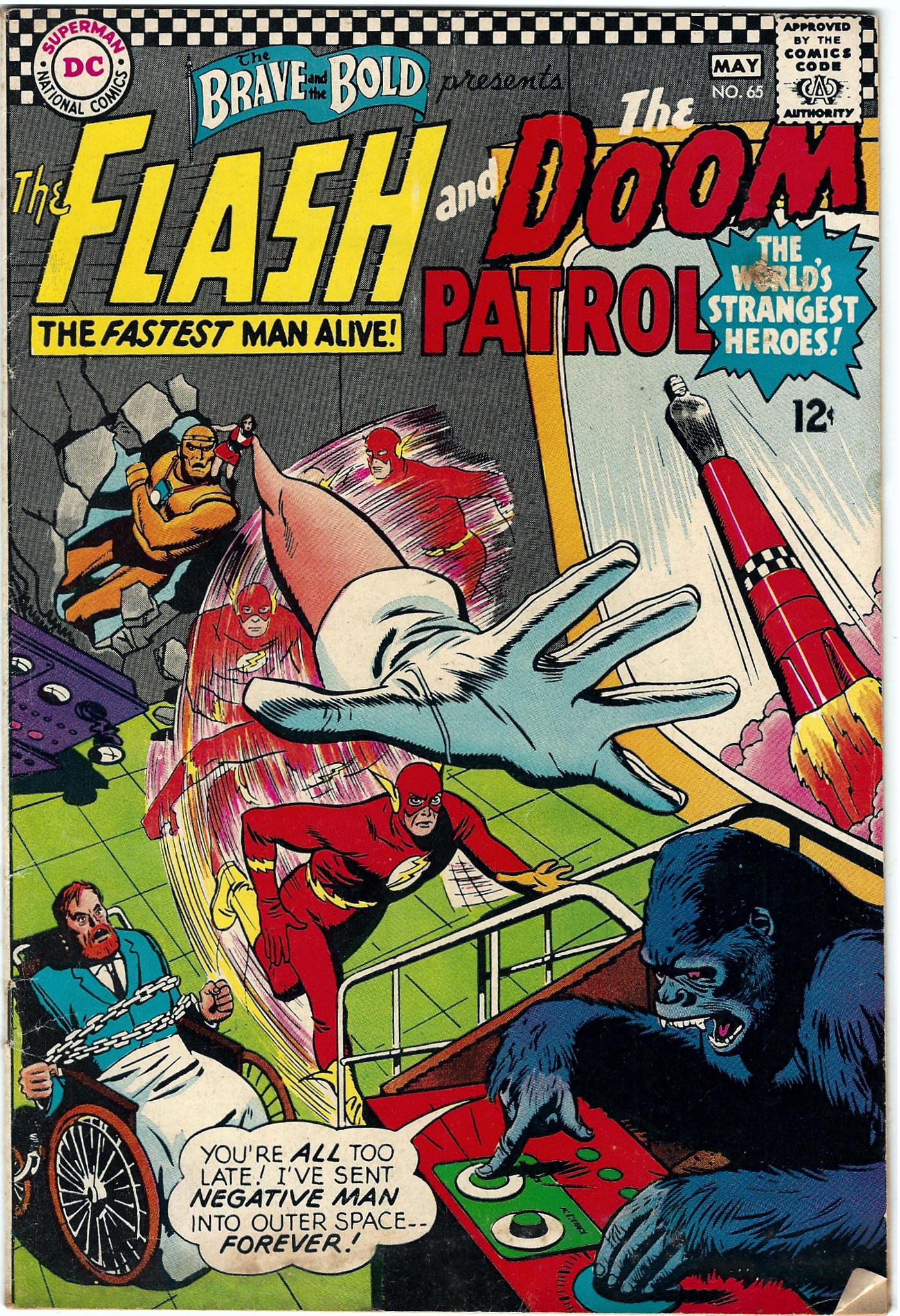 Brave And Bold 65 May 1966 Presents Flash And Doom Patrol