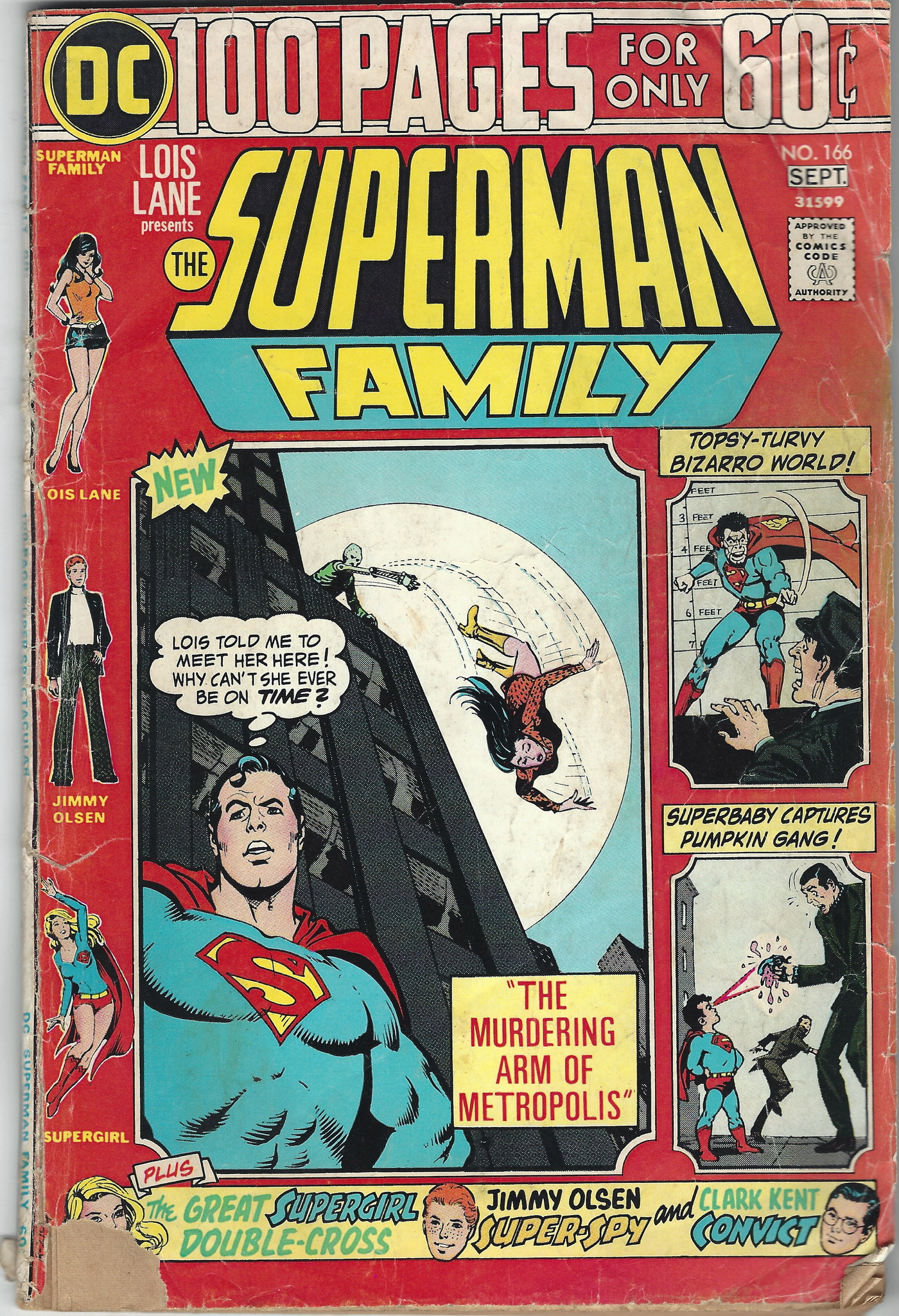 Superman Family Giant 166 September 1974