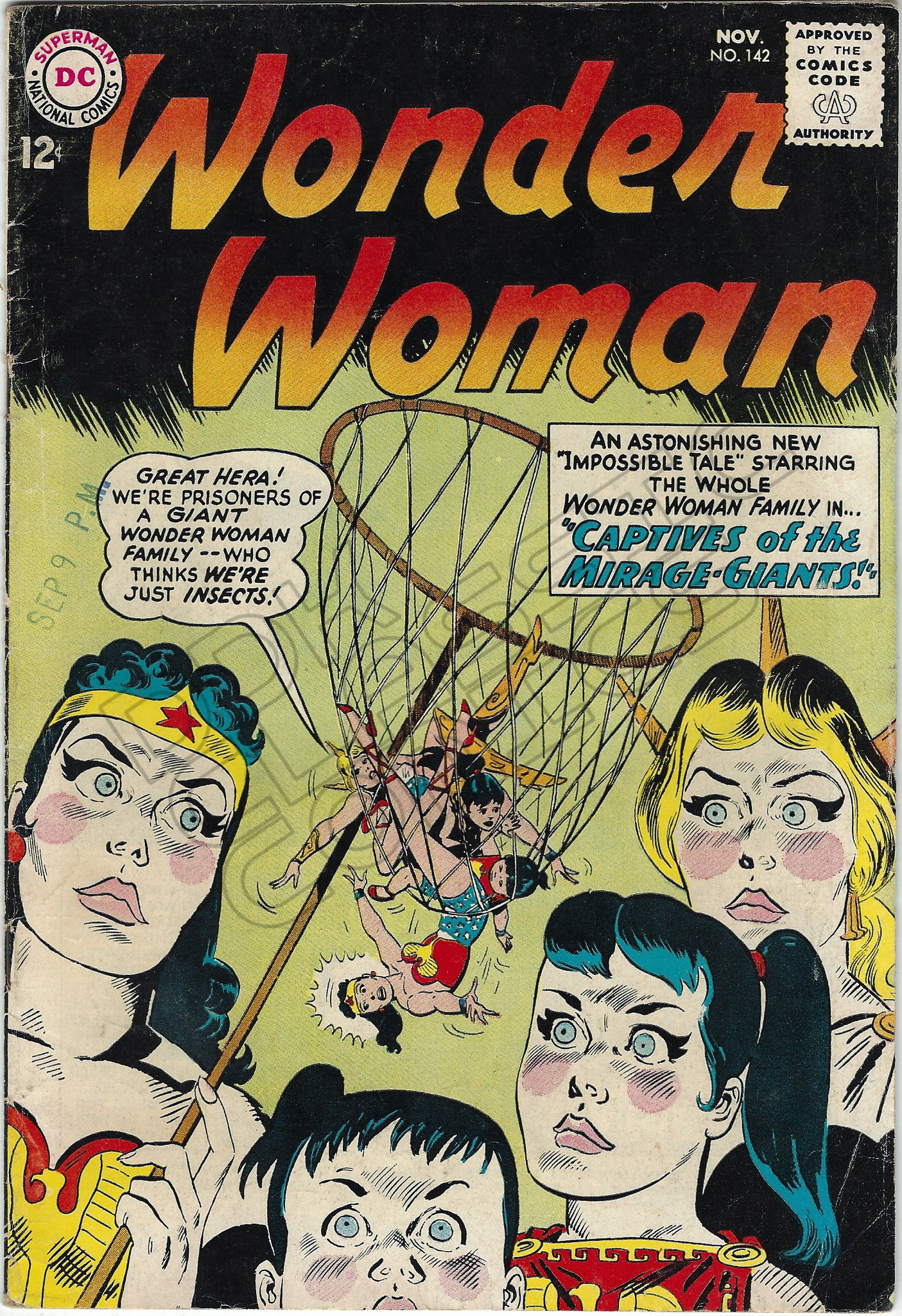 Wonder Woman 142 November 1963