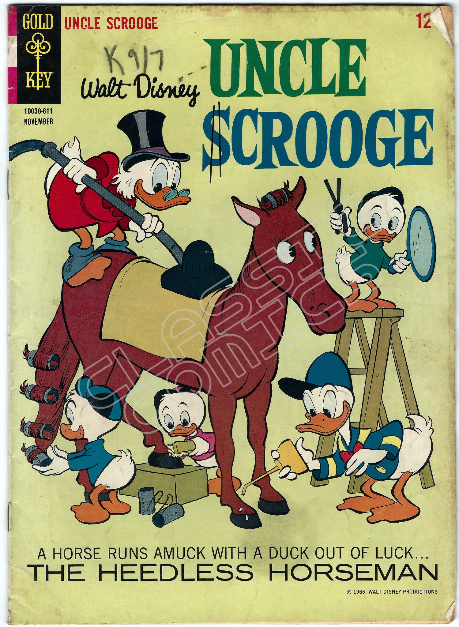 Uncle Scrooge 66 November 1966 1st of 2 copies