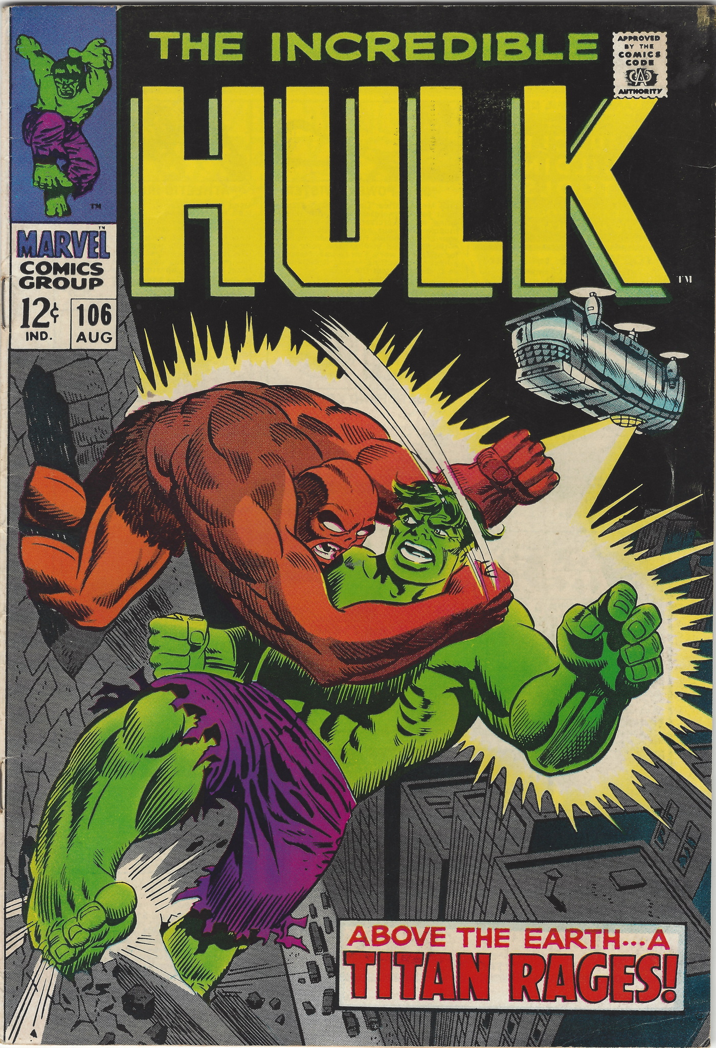 Hulk 106 August 1968