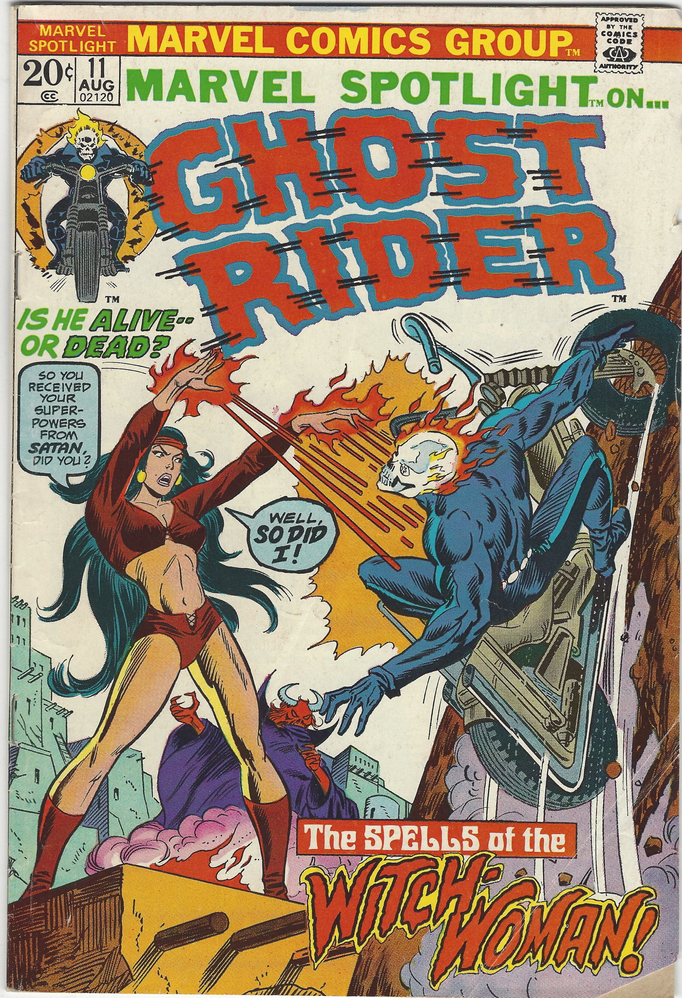 Marvel Spotlight Ghost Rider 11 August 1973