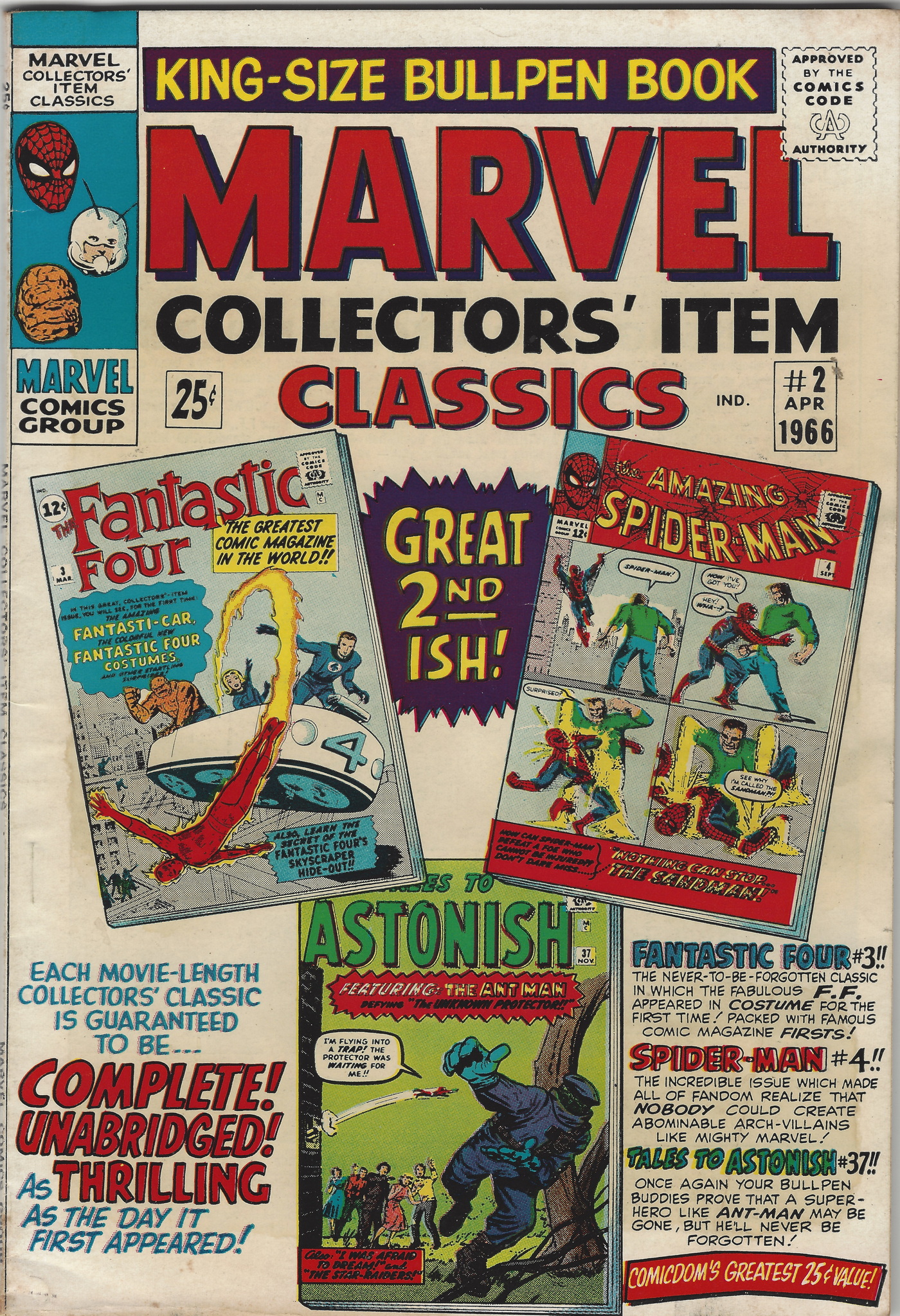 Marvel Collectors Item Classics 2 April 1966