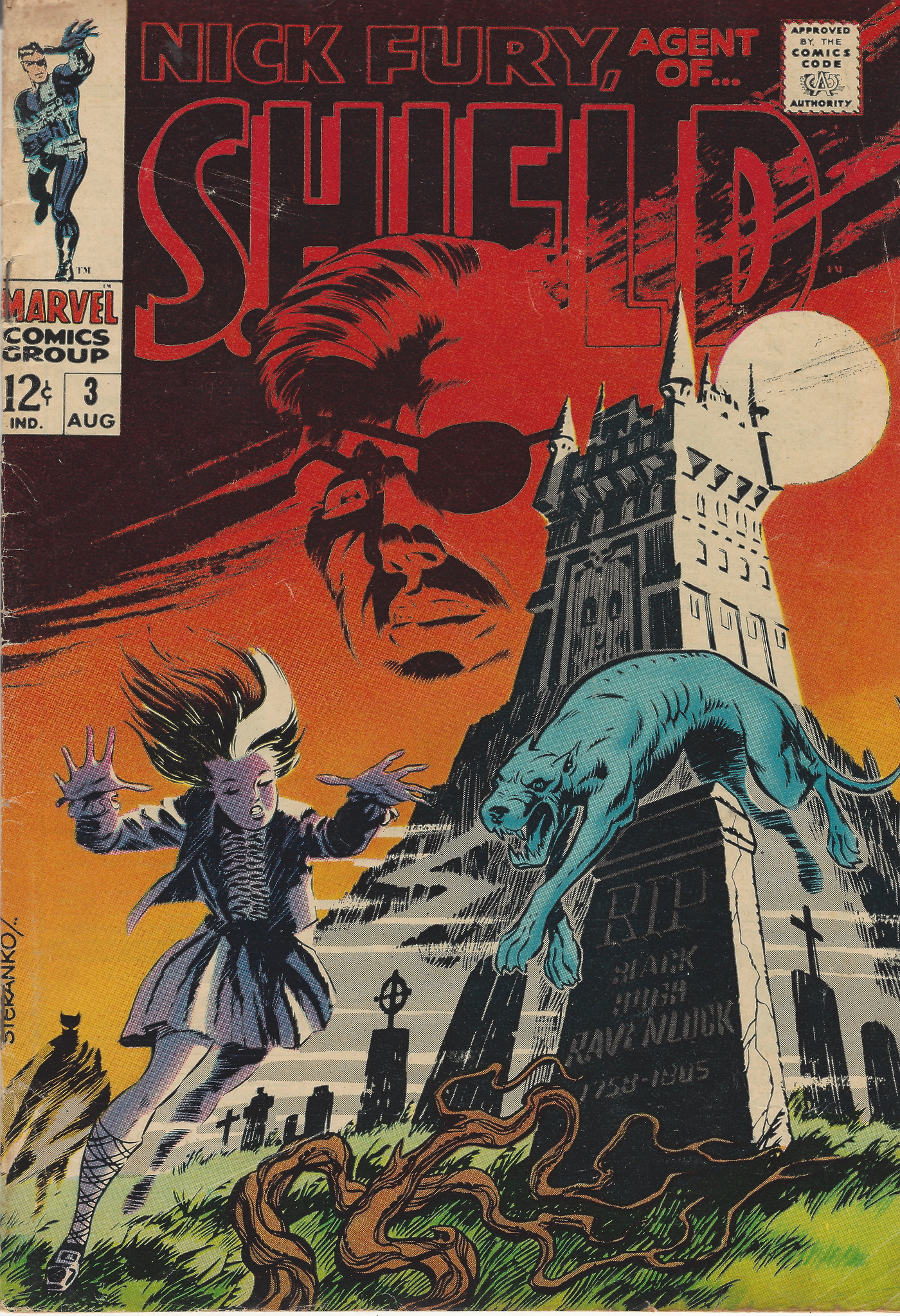 Nick Fury Agent of Shield 3 	August 1968