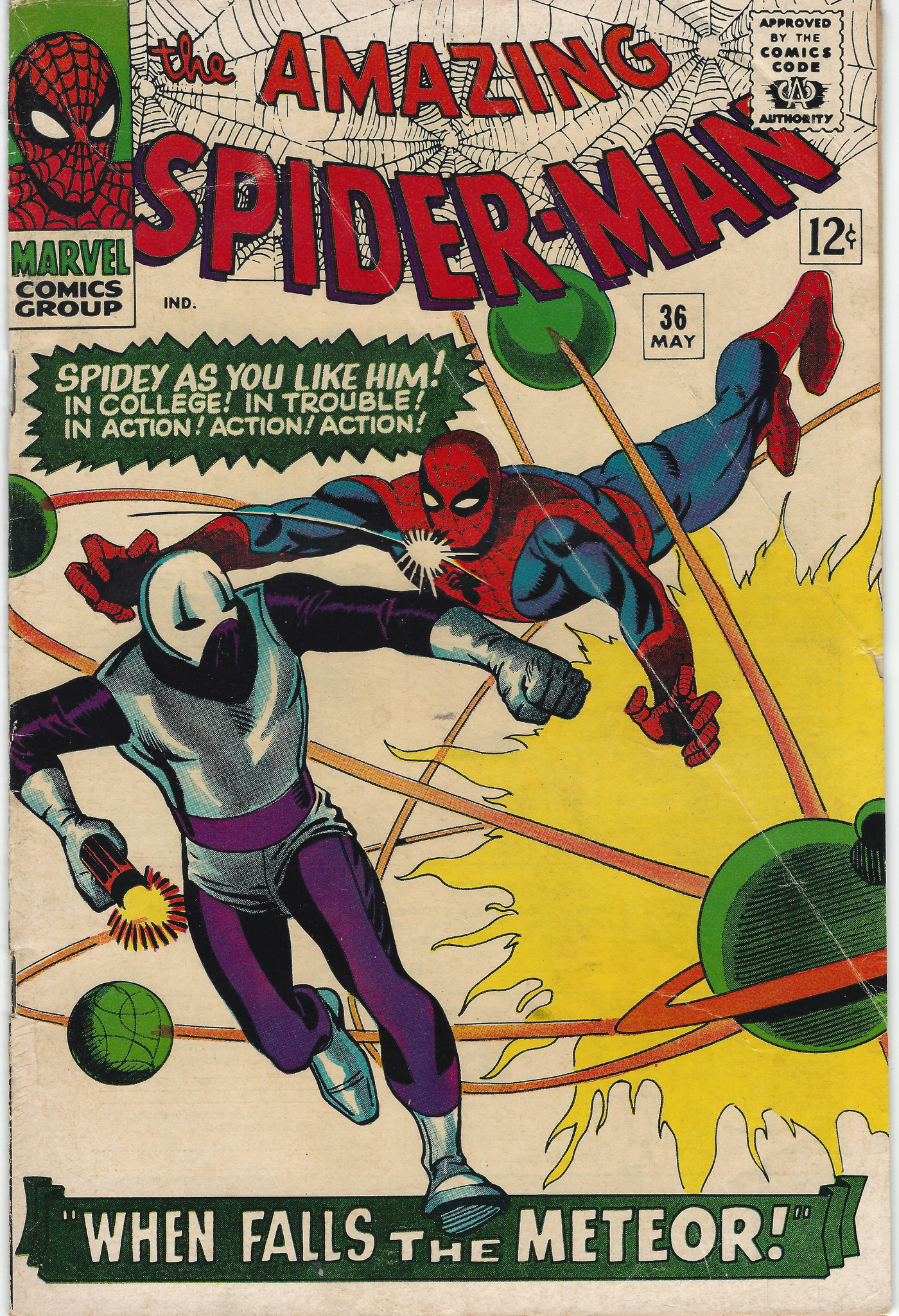 Amazing Spiderman 36 May 1966 2 copies