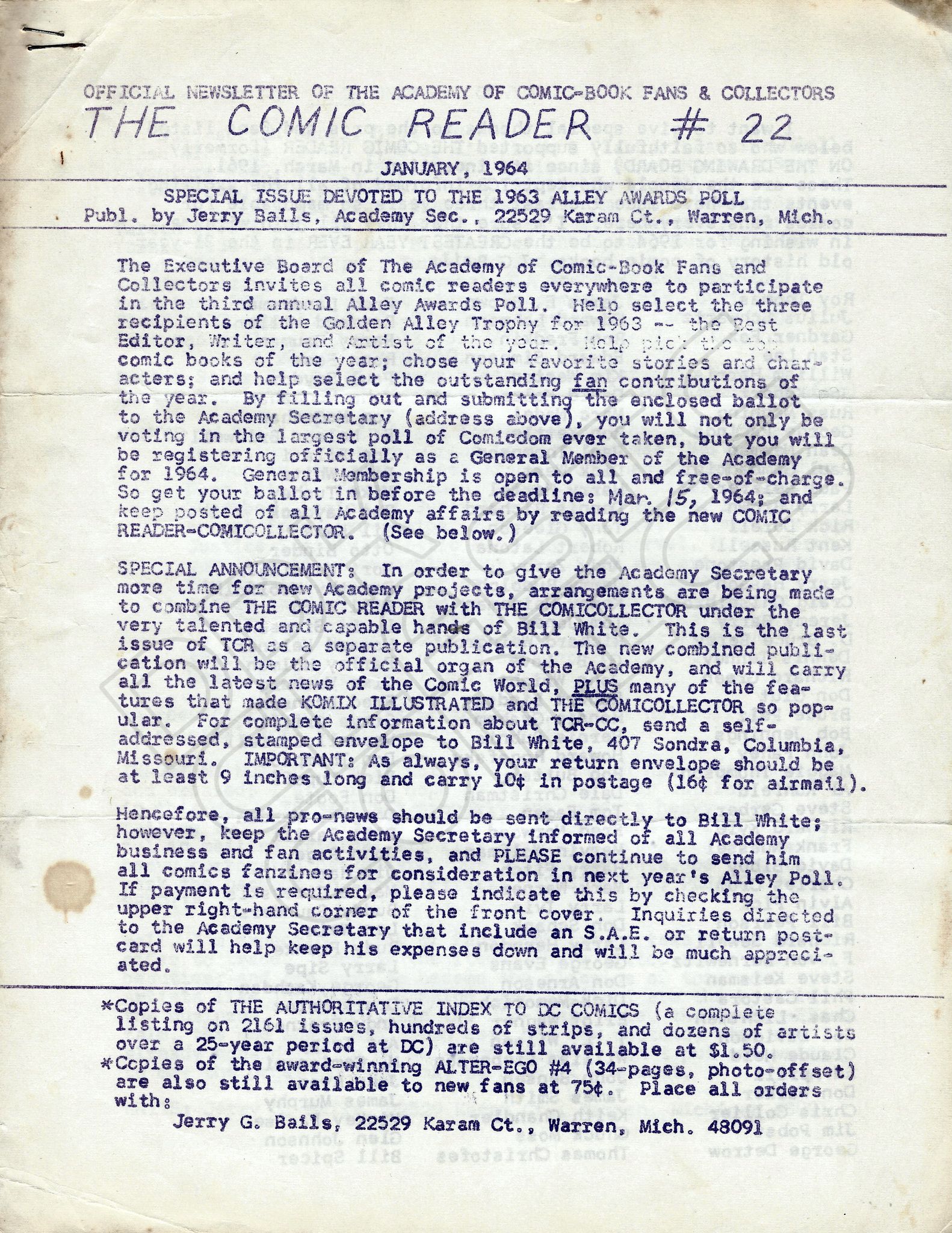 Comic Reader 22 January 1964